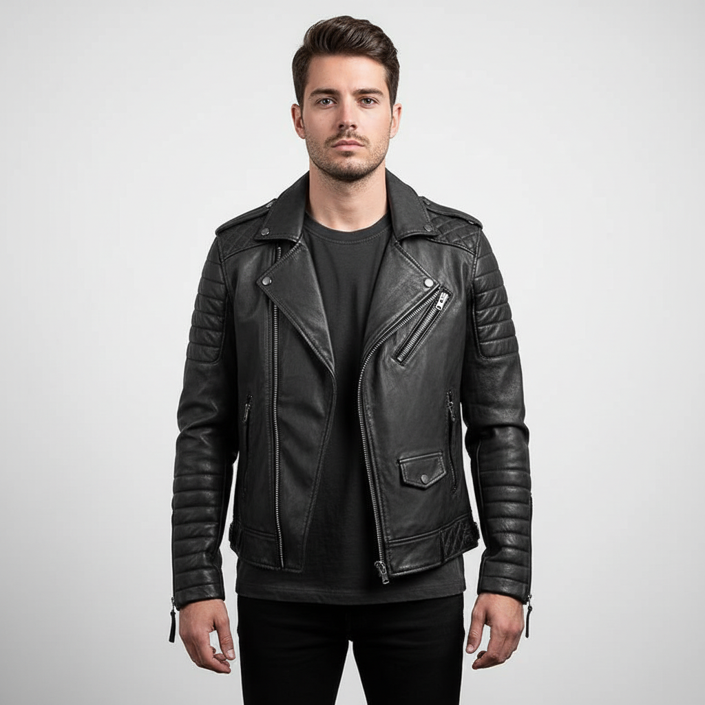 Stylowa kurtka motocyklowa - Roman