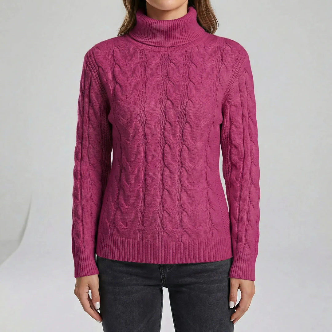 Taliowany sweter damski - Marta