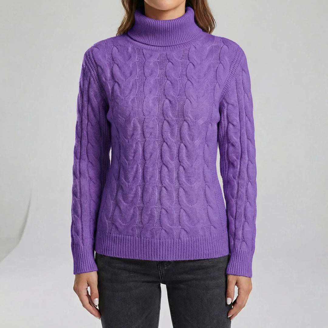 Taliowany sweter damski - Marta