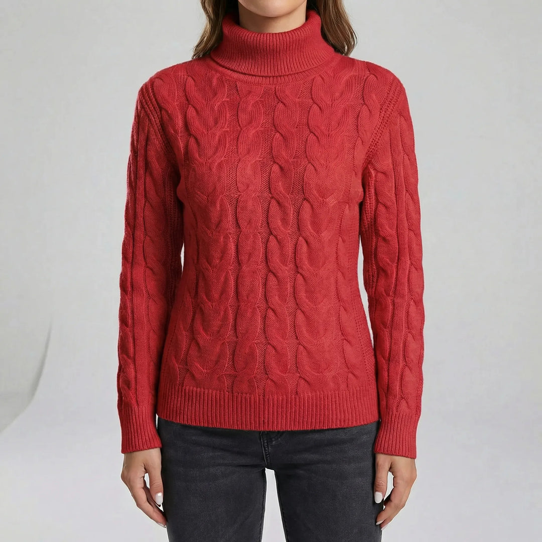 Taliowany sweter damski - Marta