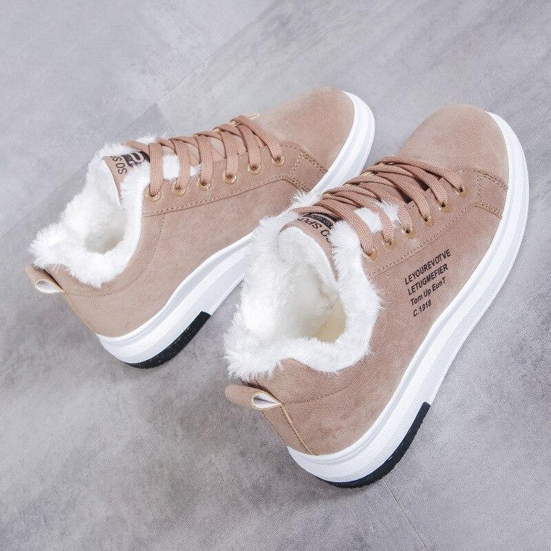 Jovie | Sneakersy z Fleece'owym Wypełnieniem na Grubej Podeszwie