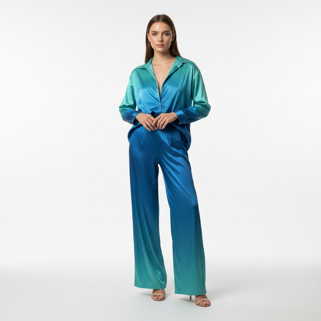 Trendy kombinacja ombre outfit - Theresa