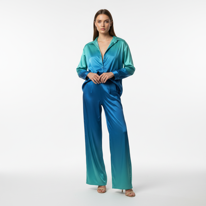 Trendy kombinacja ombre outfit - Theresa