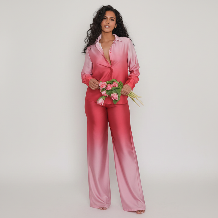 Trendy kombinacja ombre outfit - Theresa
