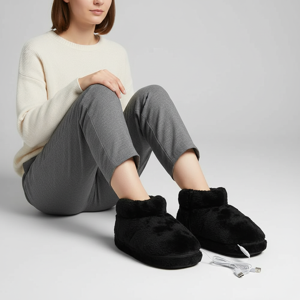 USB-grzane kapcie - Warmfoot