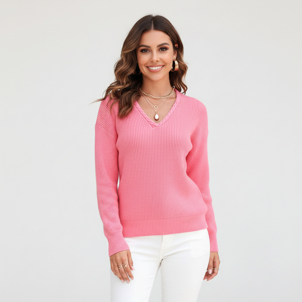 V-dekoltowy sweter - Antonia