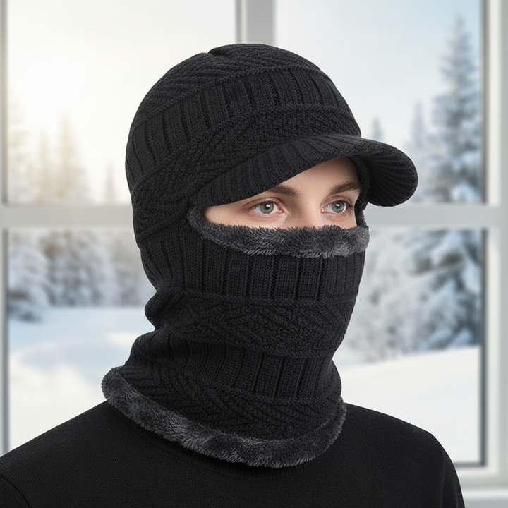 Ciepła czapka z osłoną na twarz - WinterCap