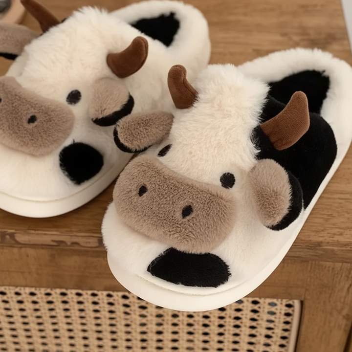 Miękkie pluszowe kapcie - CuddleCow
