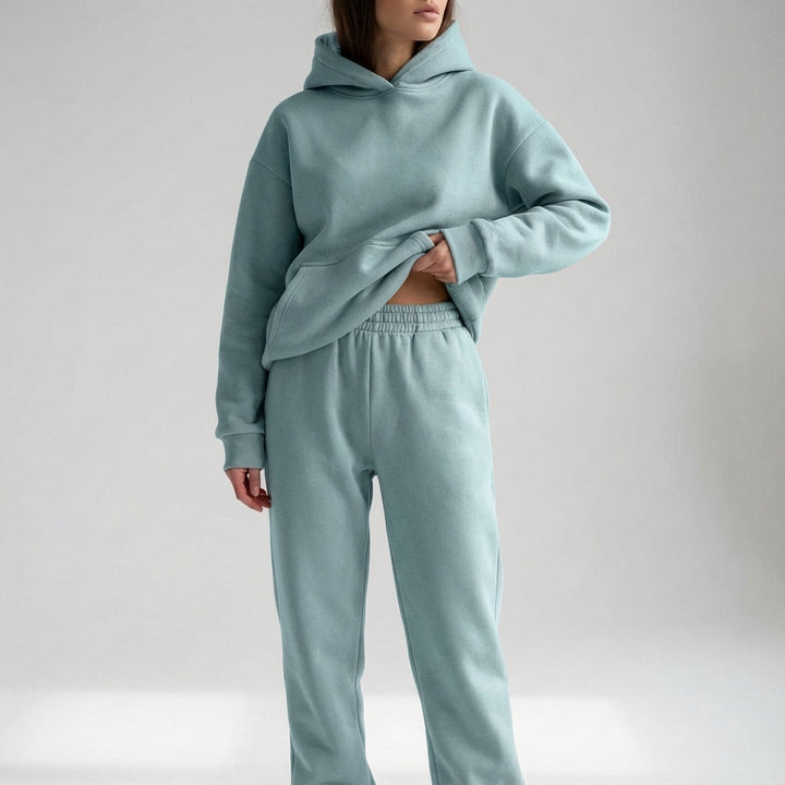 Miękki materiałowy dres - Katherine