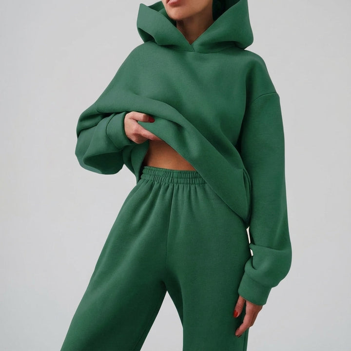 Miękki materiałowy dres - Katherine