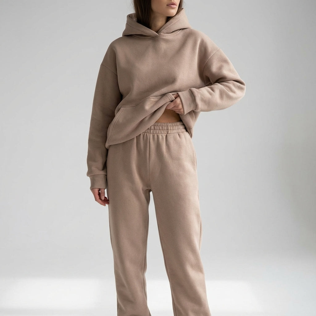 Miękki materiałowy dres - Katherine