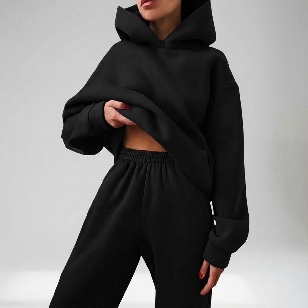 Miękki materiałowy dres - Katherine