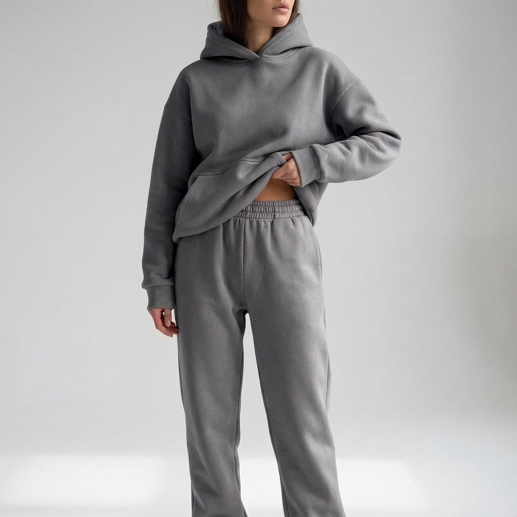Miękki materiałowy dres - Katherine