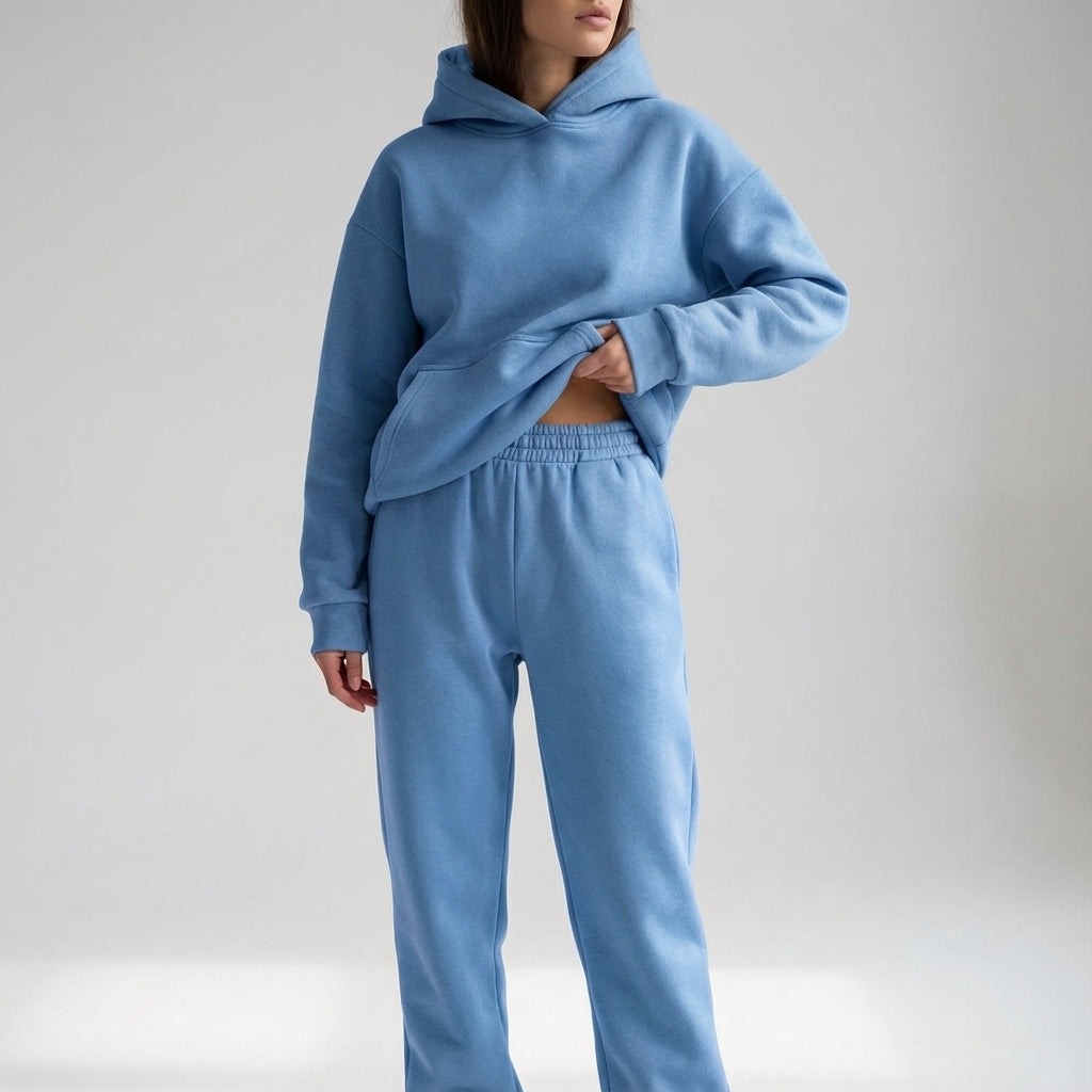 Miękki materiałowy dres - Katherine