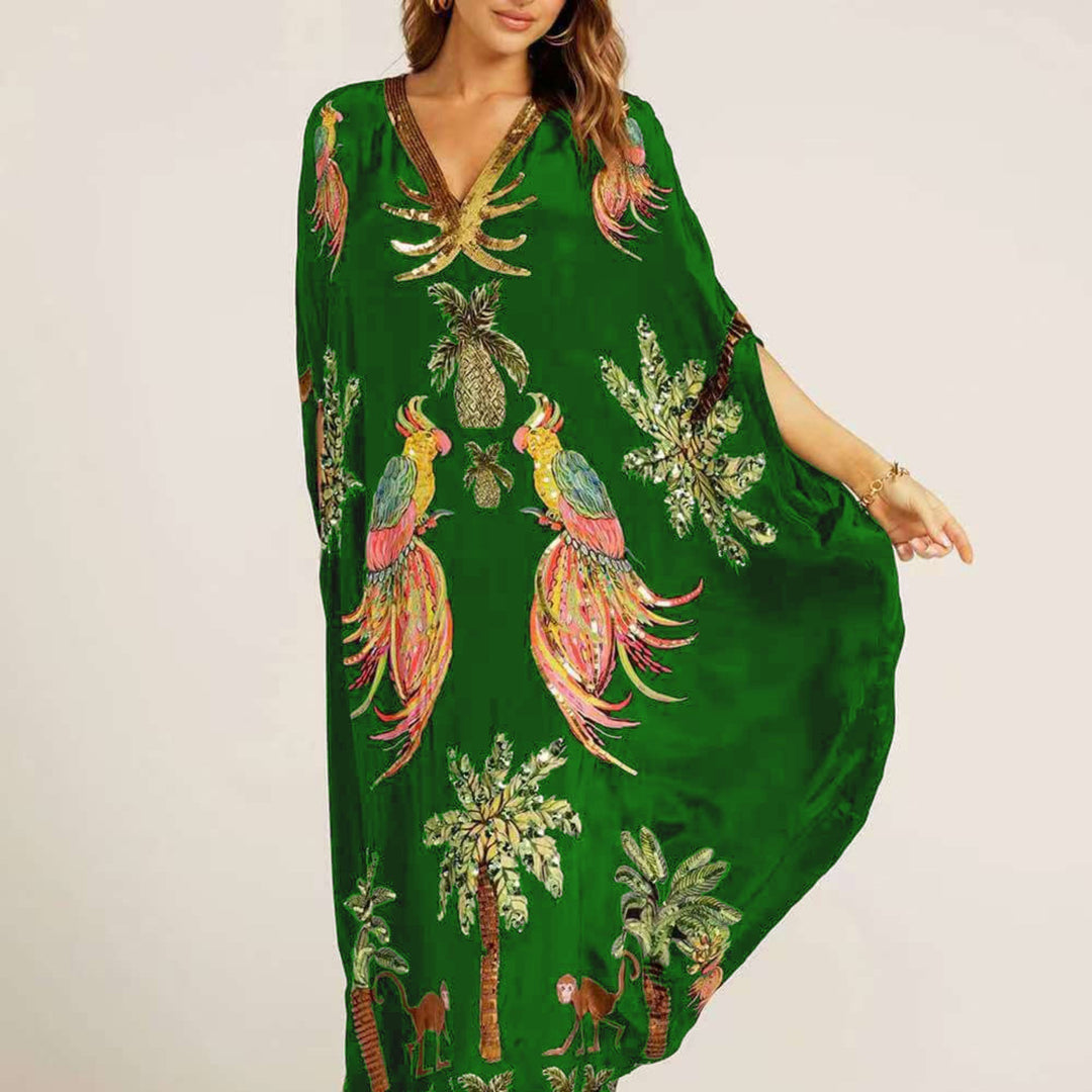 Luźny kaftan sięgający kostek - Luana