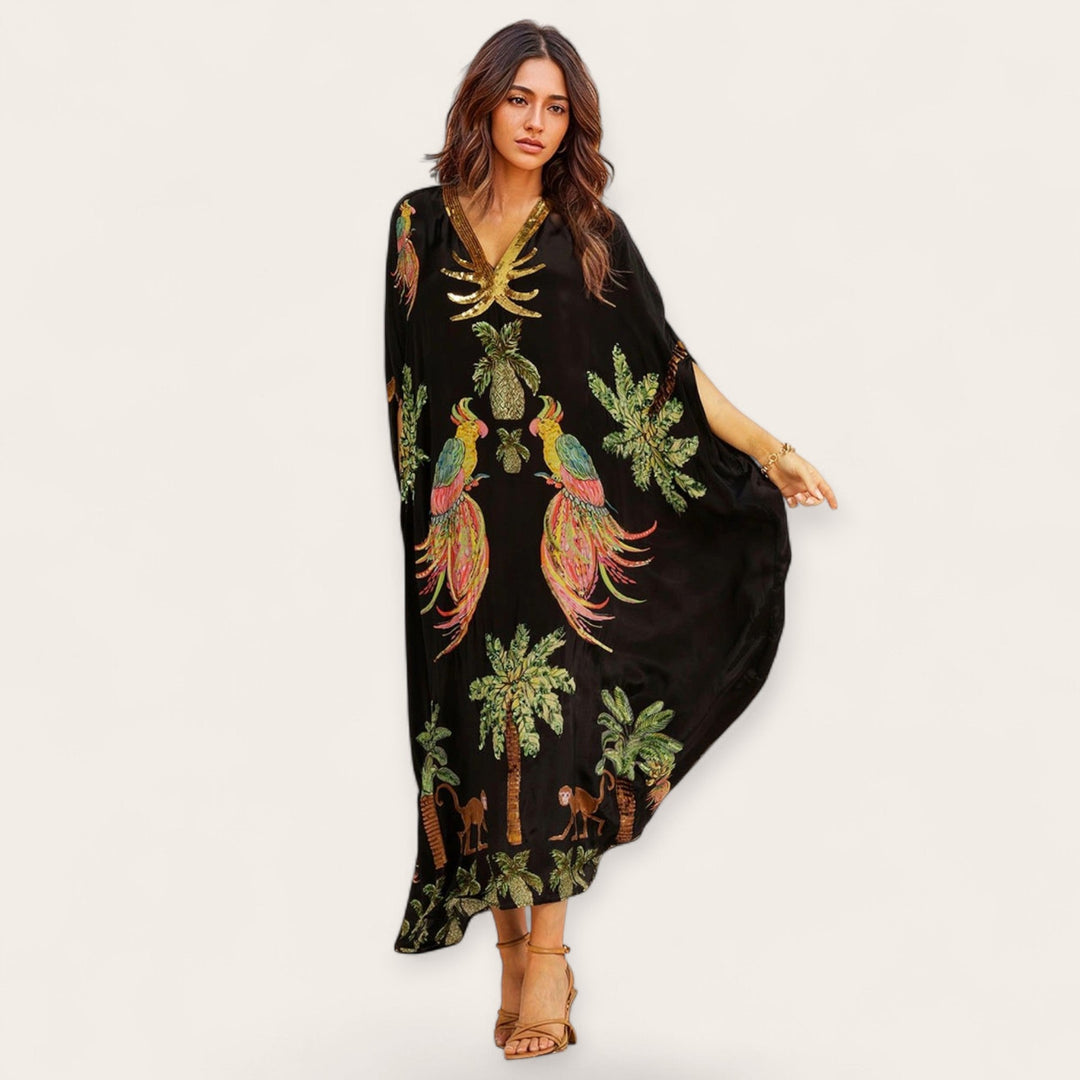 Luźny kaftan sięgający kostek - Luana