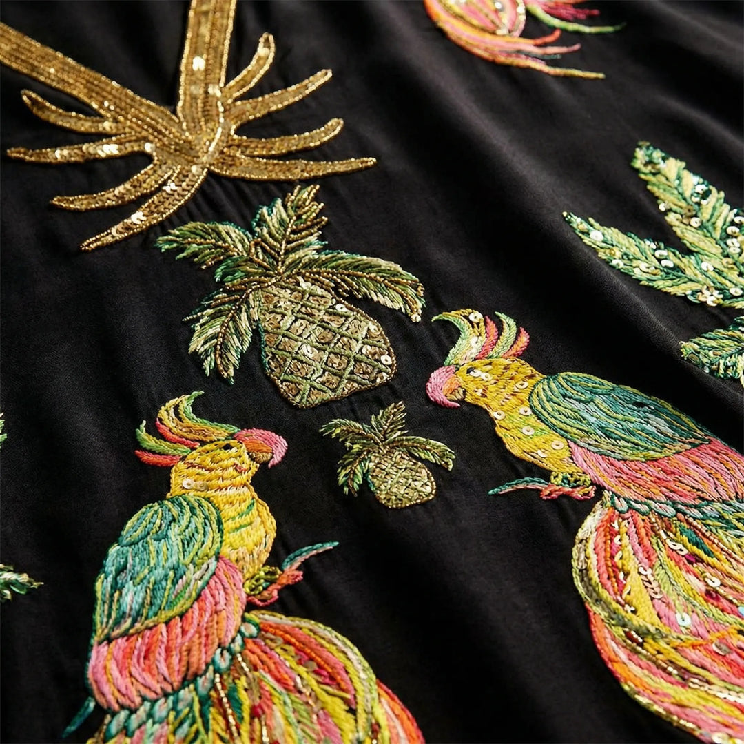 Luźny kaftan sięgający kostek - Luana