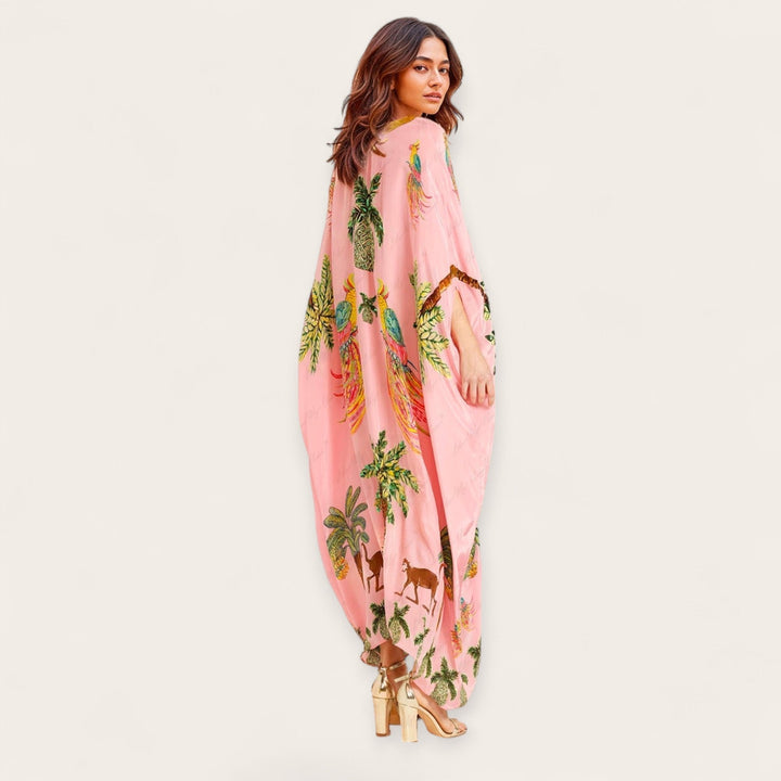 Luźny kaftan sięgający kostek - Luana