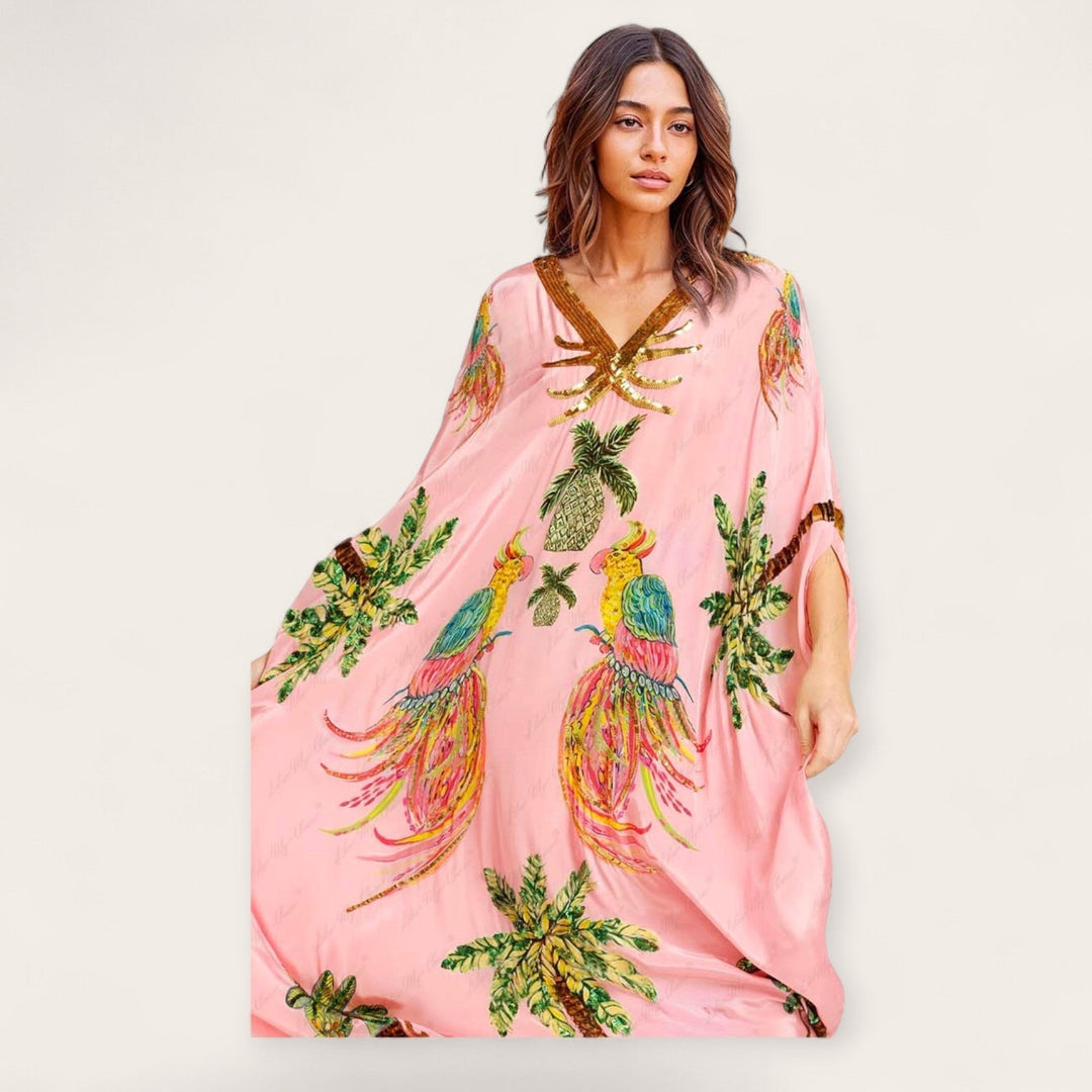Luźny kaftan sięgający kostek - Luana