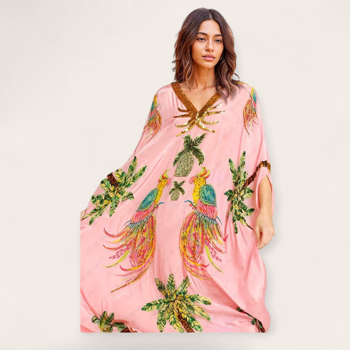 Luźny kaftan sięgający kostek - Luana