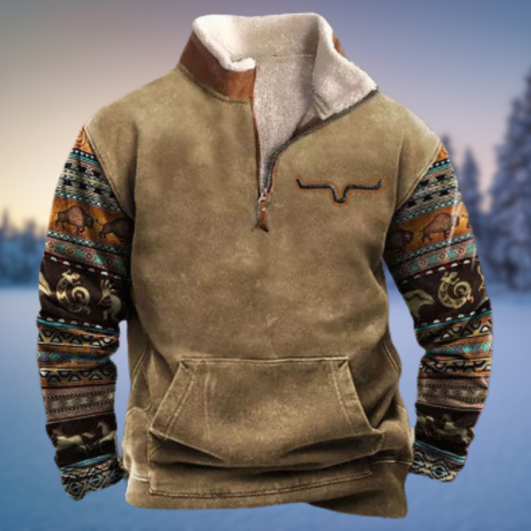 Sweter inspirowany westernem - Jaden