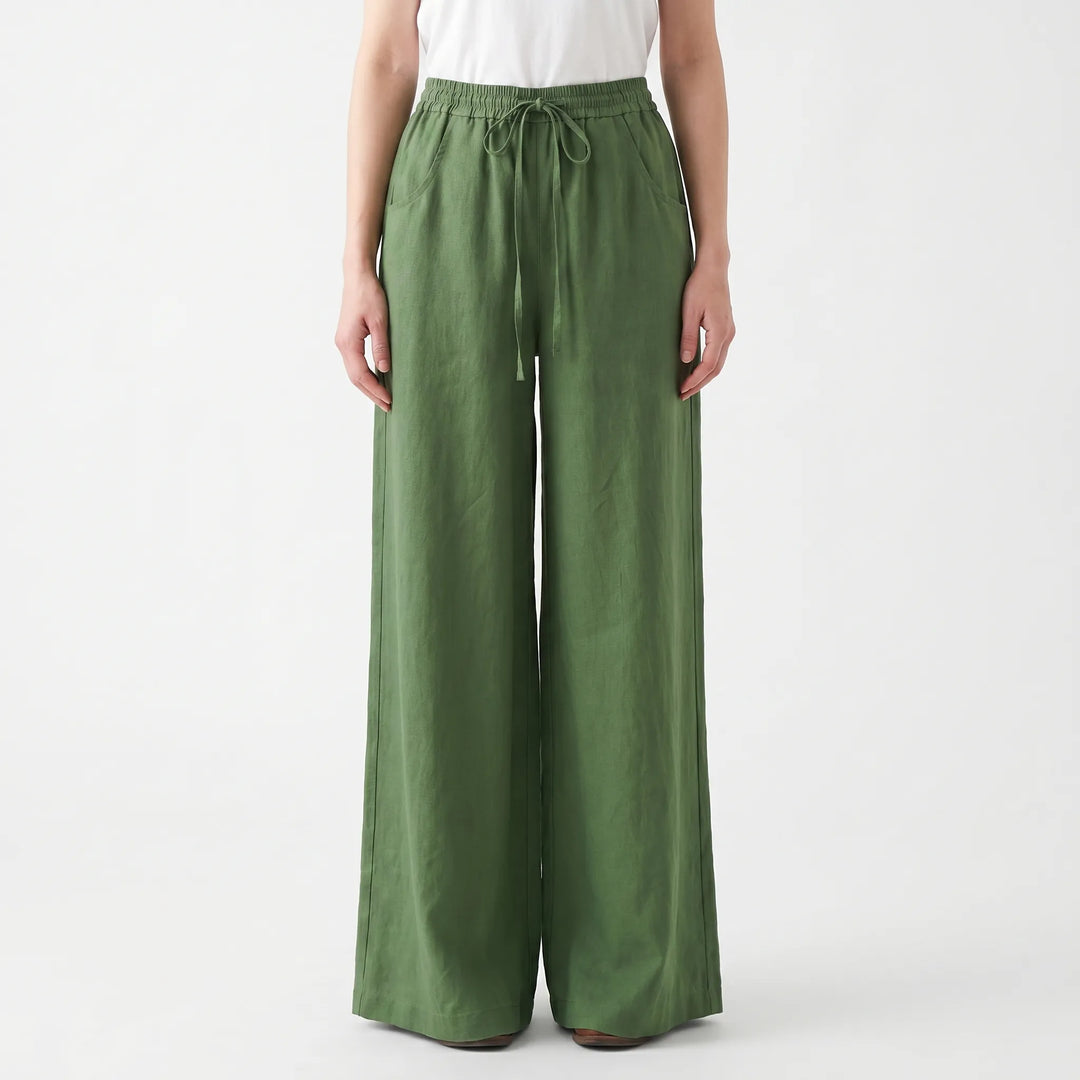 Spodnie z szerokimi nogawkami w stylu casual - Sadie