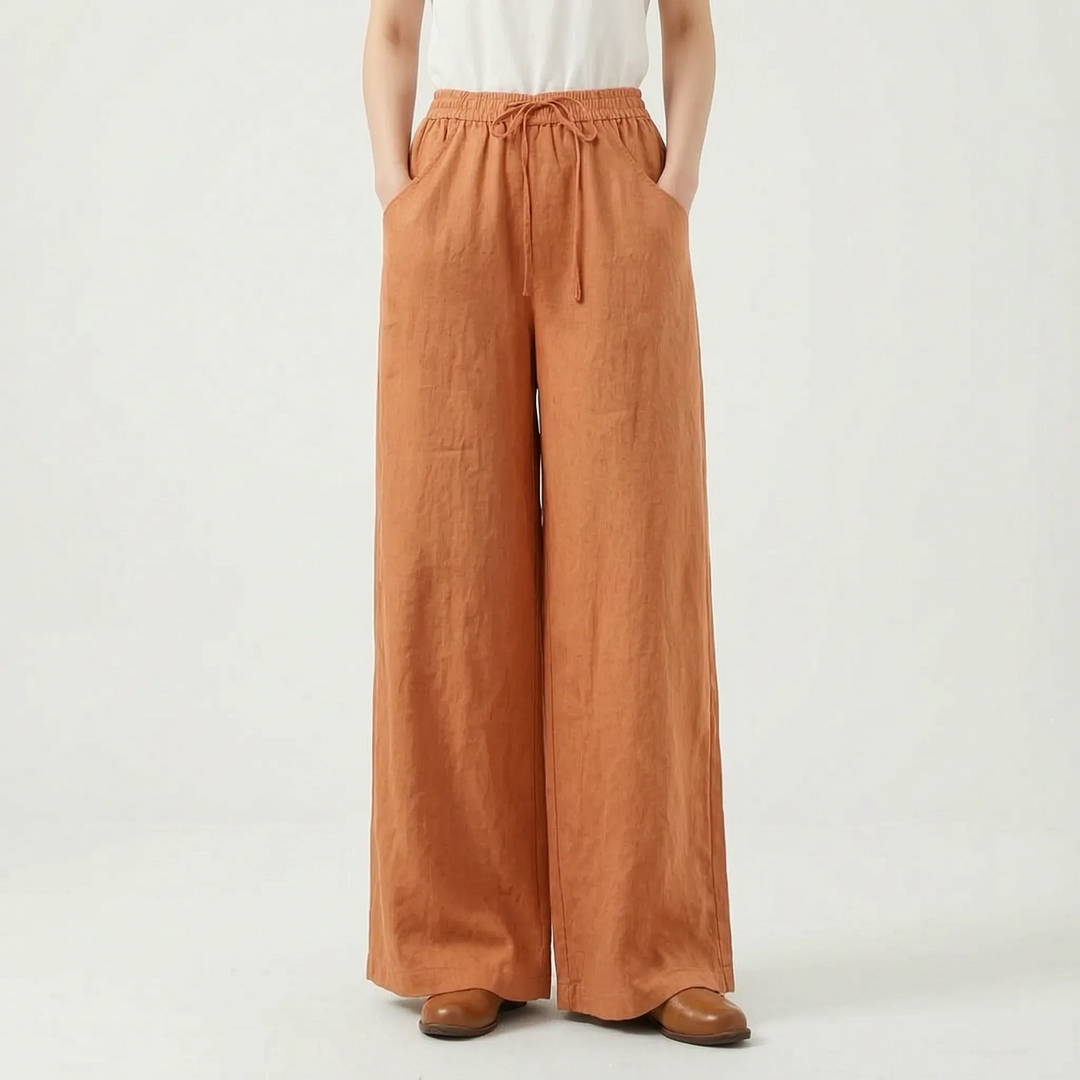 Spodnie z szerokimi nogawkami w stylu casual - Sadie