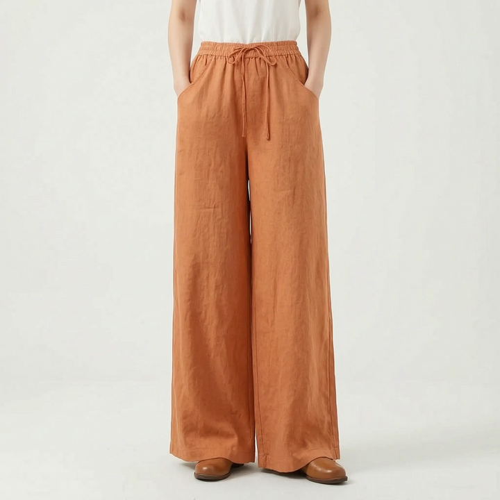 Spodnie z szerokimi nogawkami w stylu casual - Sadie
