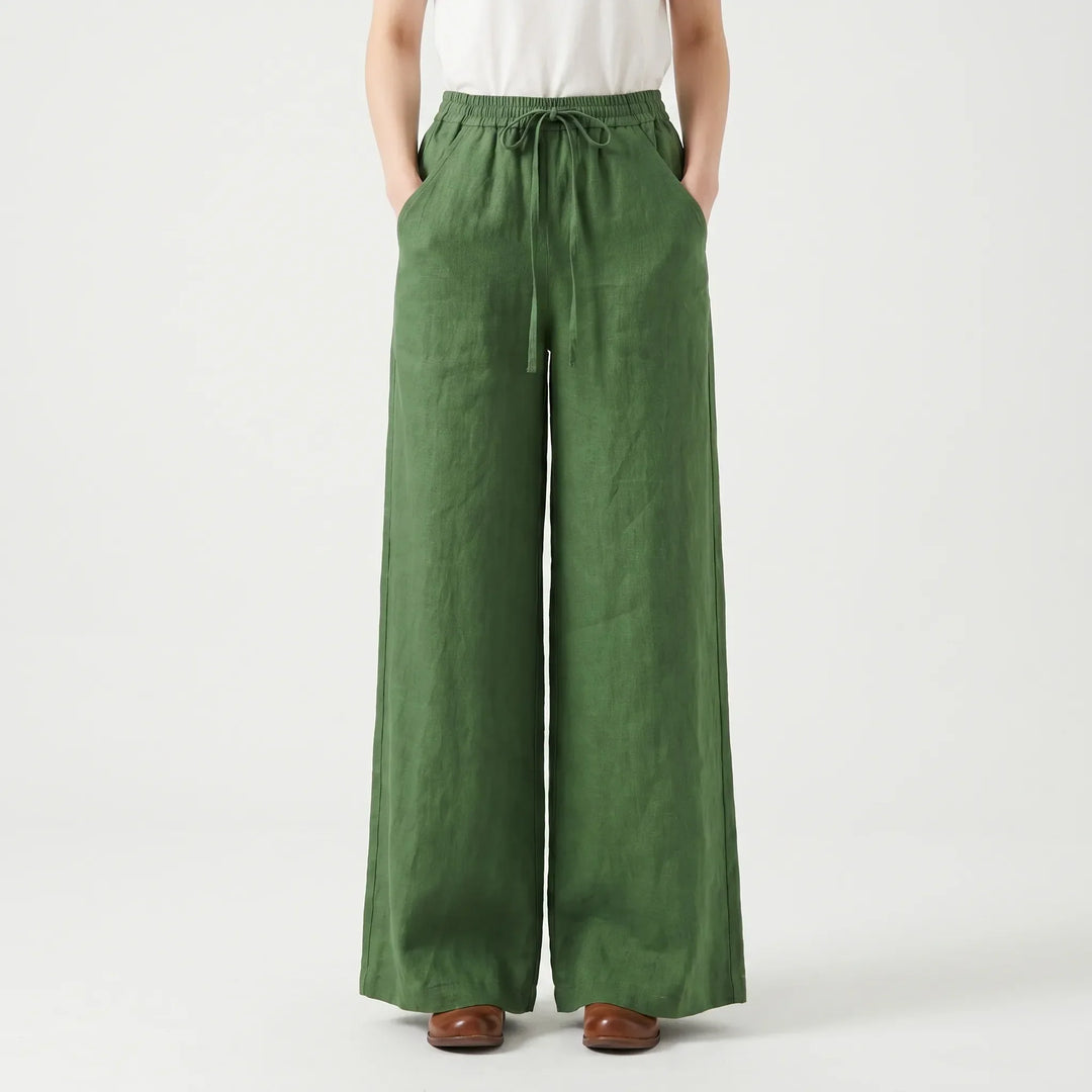 Spodnie z szerokimi nogawkami w stylu casual - Sadie