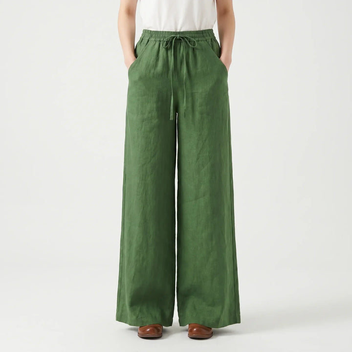 Spodnie z szerokimi nogawkami w stylu casual - Sadie