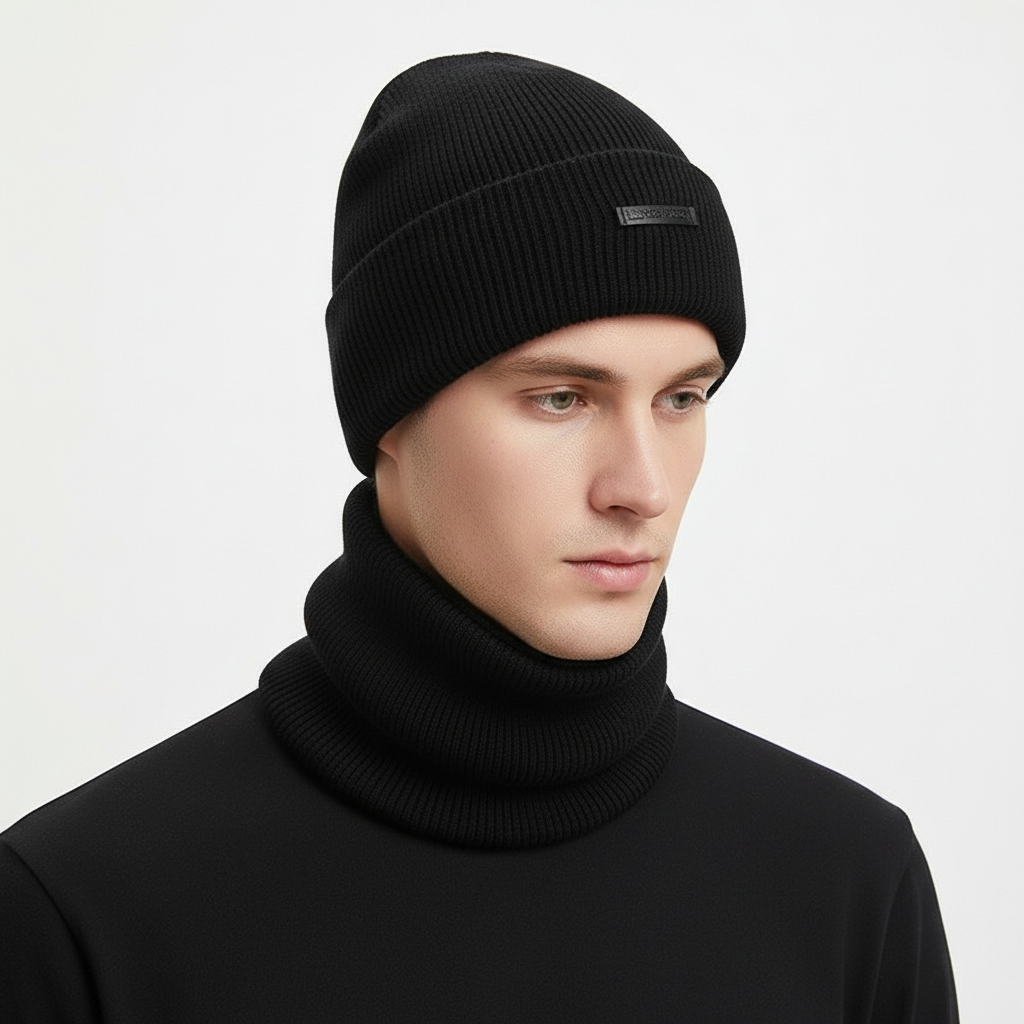 Czapka wełniana z pasującym szalem - WarmCombo