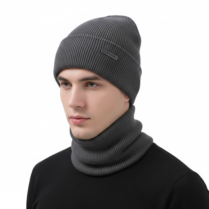 Czapka wełniana z pasującym szalem - WarmCombo