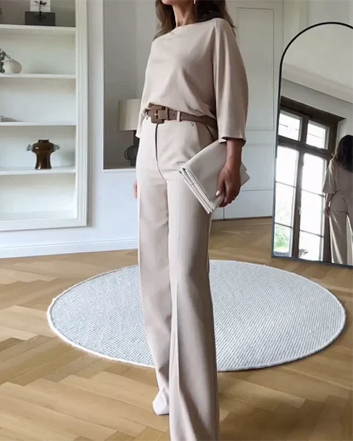 Alarisa | Elegancki Dwuczęściowy Zestaw Damski o Nowoczesnym Kroju