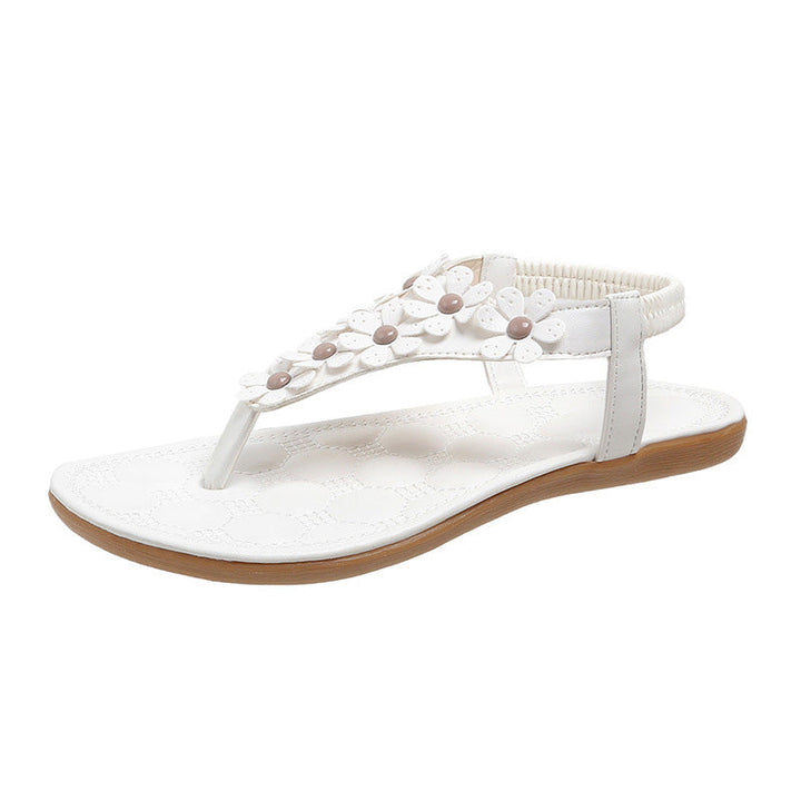 BloomGrace Sandals | Stylowe sandały z kwiatowym detalem dla kobiet
