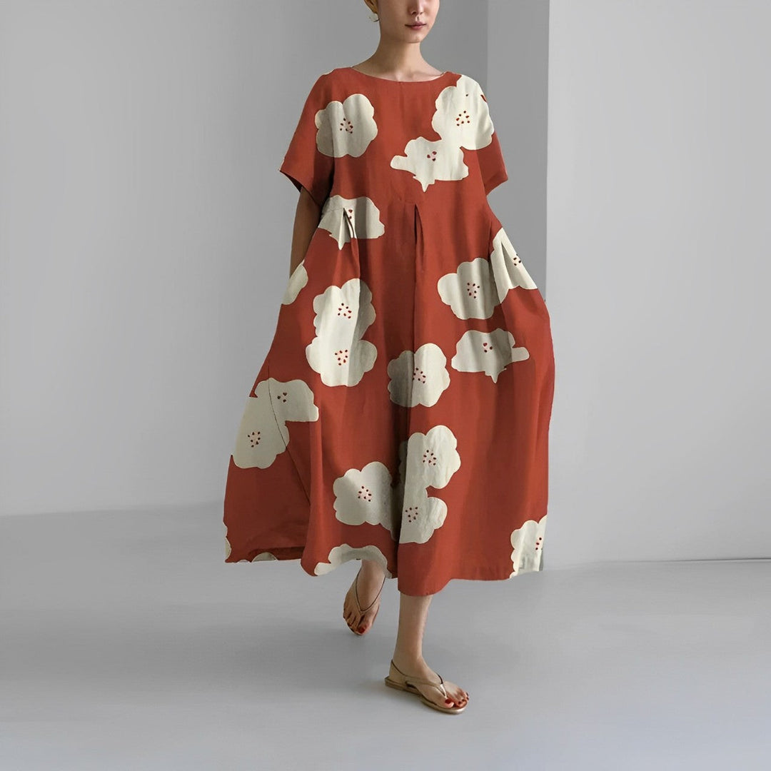 Boho-Kwiatowa Sukienka Maxi - FloraChic