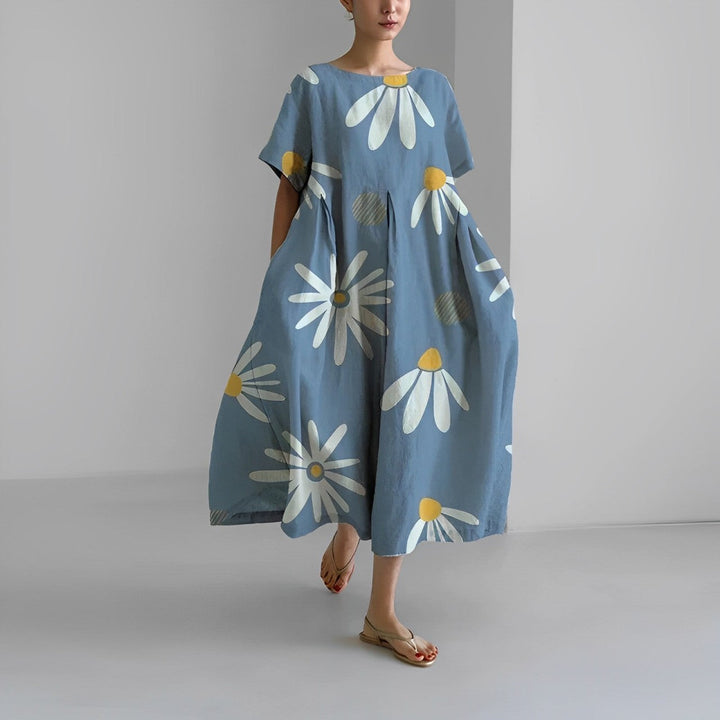 Boho-Kwiatowa Sukienka Maxi - FloraChic