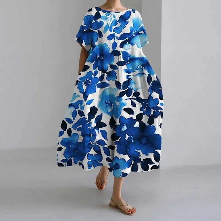 Boho-Kwiatowa Sukienka Maxi - FloraChic