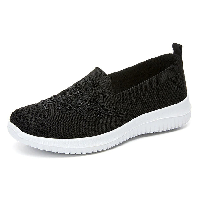 BreezeWalk Sandał | Oddychający Sandał Damski z Haftem