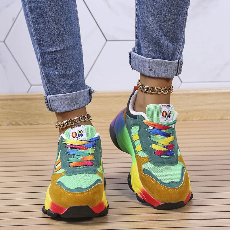 Kolorowe damskie sneakersy – Solenya