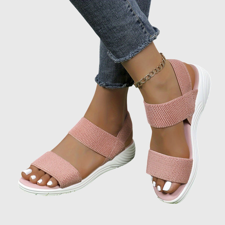 Damskie Ortopedyczne Sandały z Regulowanym Paskiem na Lato