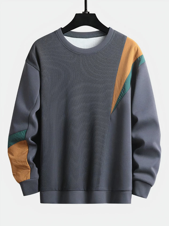 Męski sweter z designem w blokach kolorów – Ruben