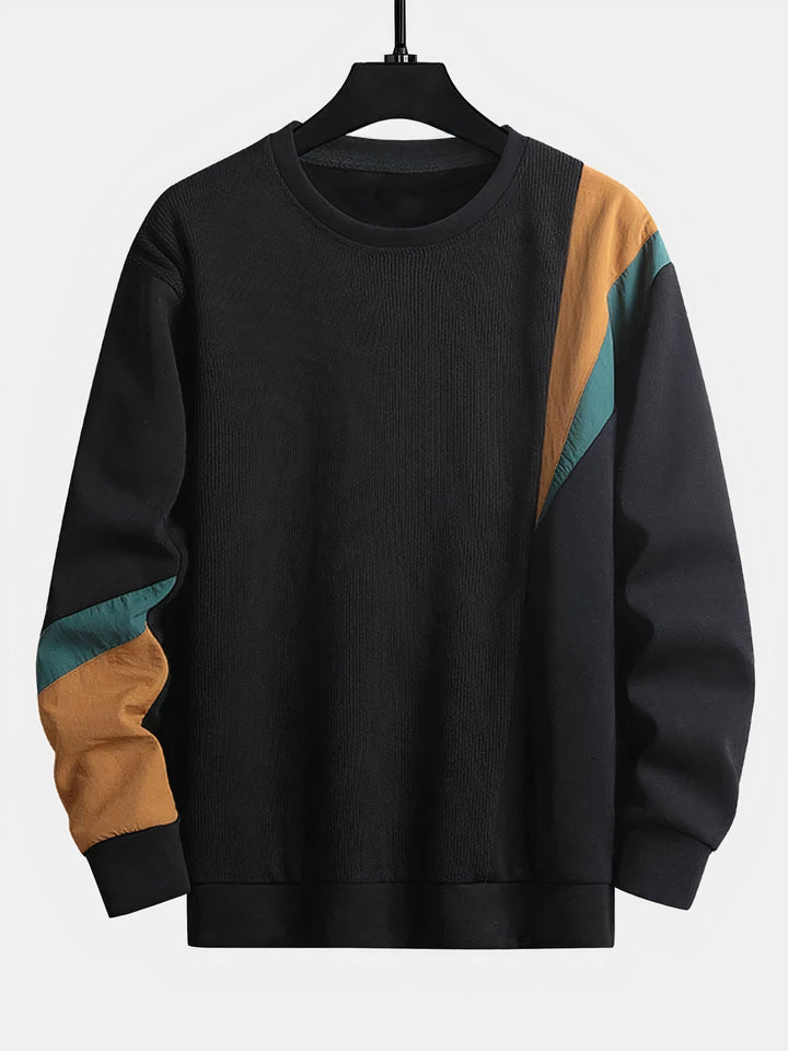 Męski sweter z designem w blokach kolorów – Ruben