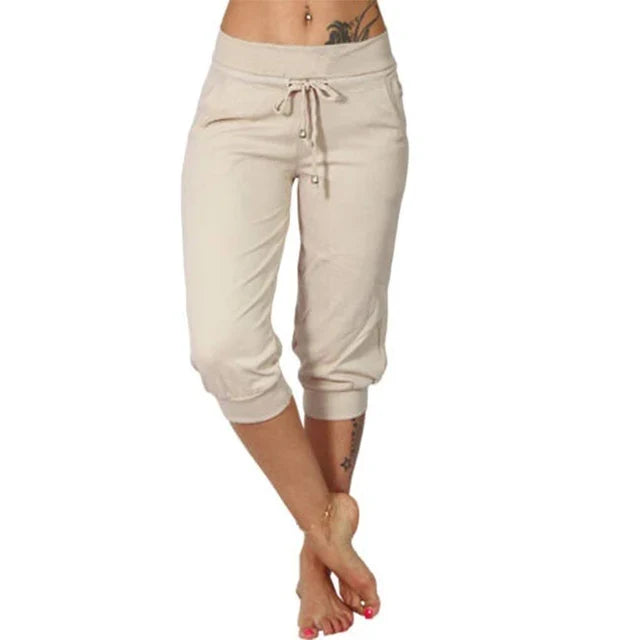 Casual Spodnie Capri - Luna