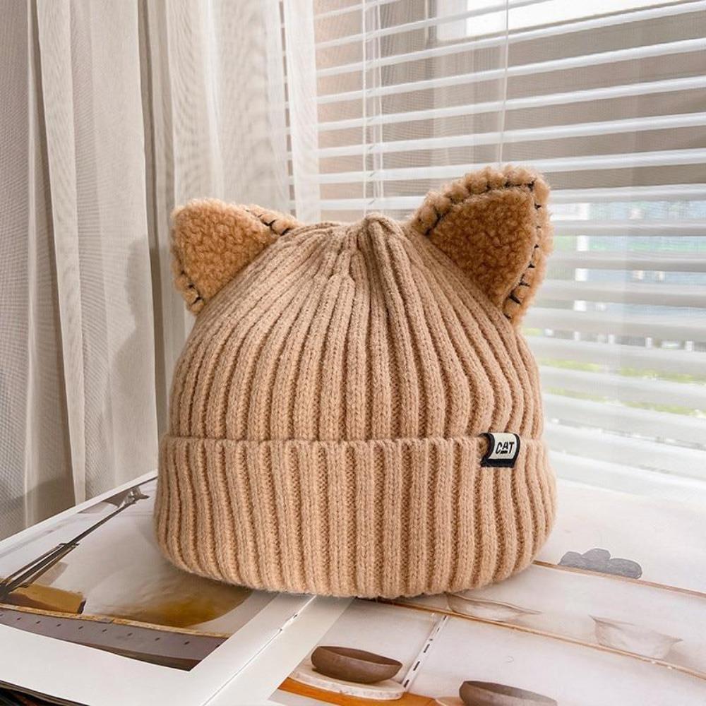 Ciepła zimowa czapka z uszami kota - PurrWarm