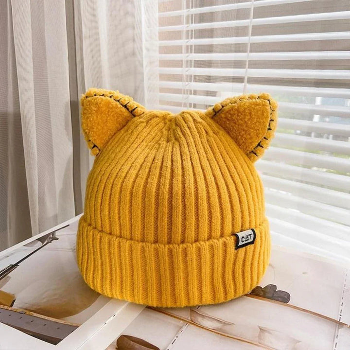 Ciepła zimowa czapka z uszami kota - PurrWarm