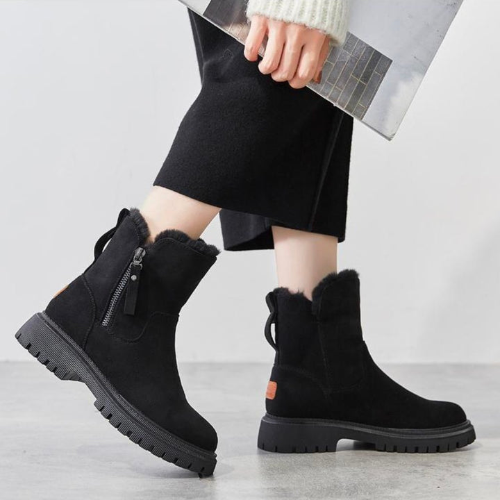 Ciepłe ocieplane damskie kozaki zimowe - Isabella Comfy Boot