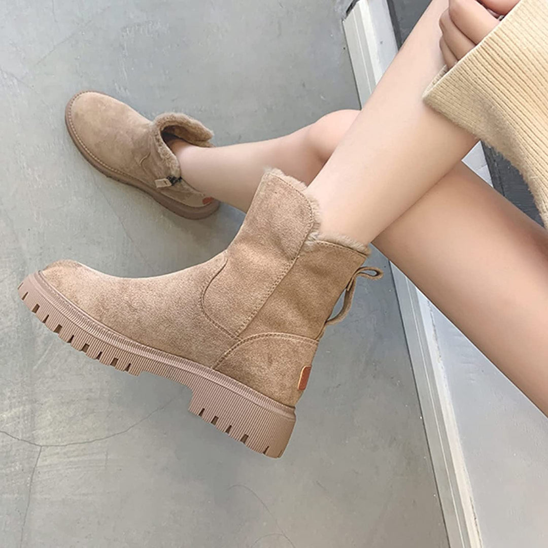 Ciepłe ocieplane damskie kozaki zimowe - Isabella Comfy Boot