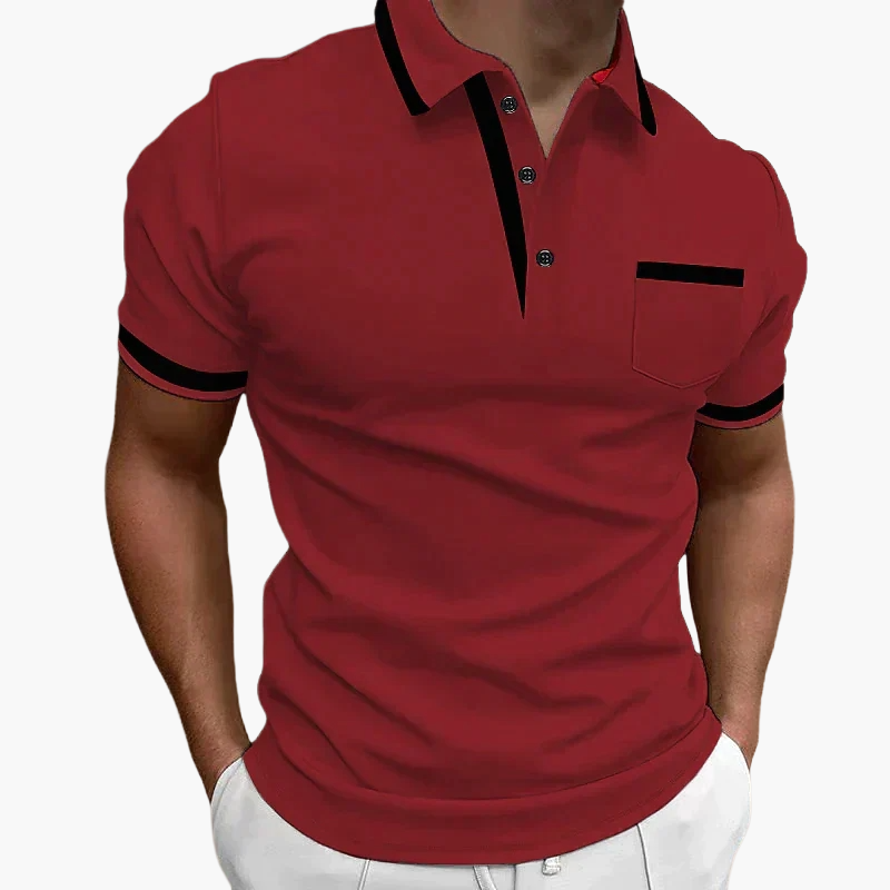 Ignacy | Męska koszulka polo Modern Fit z kontrastowymi detalami – Stylowy strój na co dzień i na wolny czas