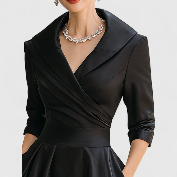 Damska Sukienka Midi elegancka z dekoltem V na Codzienne Noszenie