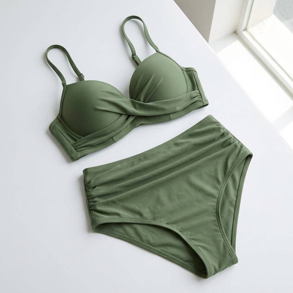 Kaminski | Wyszczuplające Bikini z Wysokim Stanem i Efektem Push Up Retro